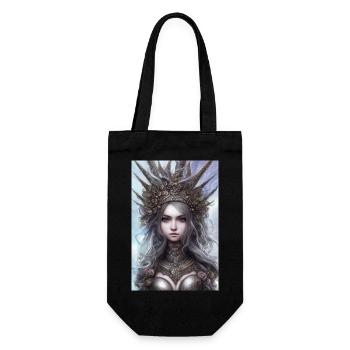 Fantasy Warrior Girl - Gift Bag for Bottles - black - Front