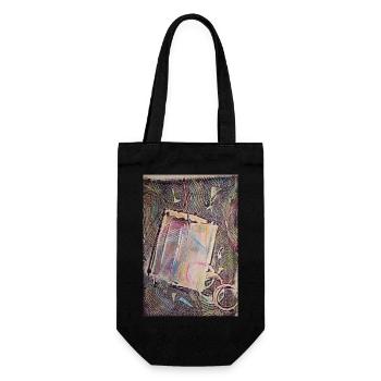 Letter - Gift Bag for Bottles - black - Front