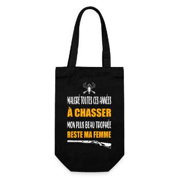 Malgré toutes ces années t-shirt chasse humour - Sac à bouteille - noir - Devant