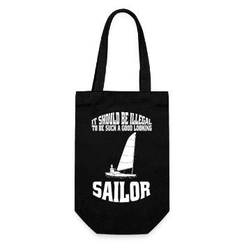 Voilier Capitaine Sailor Voilier Voile - Sac à bouteille - noir - Devant