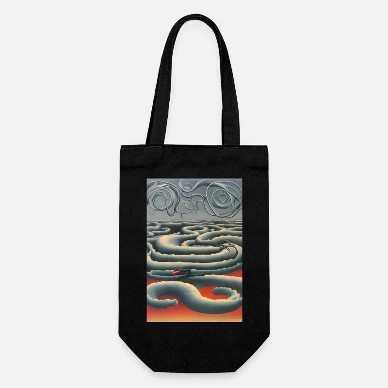 Des serpents dans le ciel - Sac à bouteille - noir