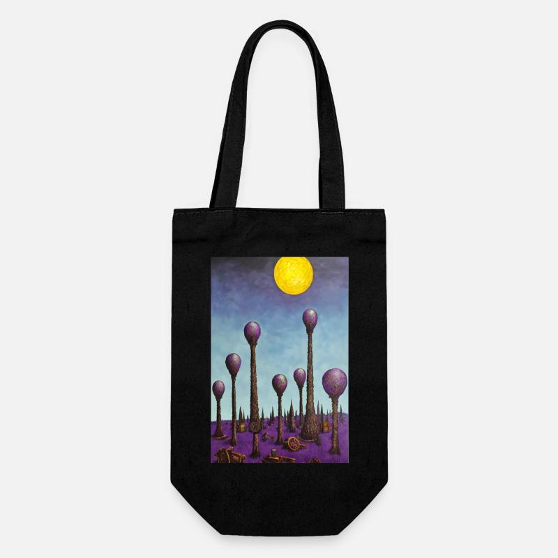 Forêt de champignons - Sac à bouteille - noir