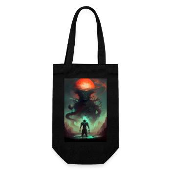 Creepy Demon from Hell - Gift Bag for Bottles - black - Front