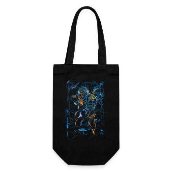 Abstrakt Fantasy - Geschenkbeutel für Flaschen - Schwarz - Vorne