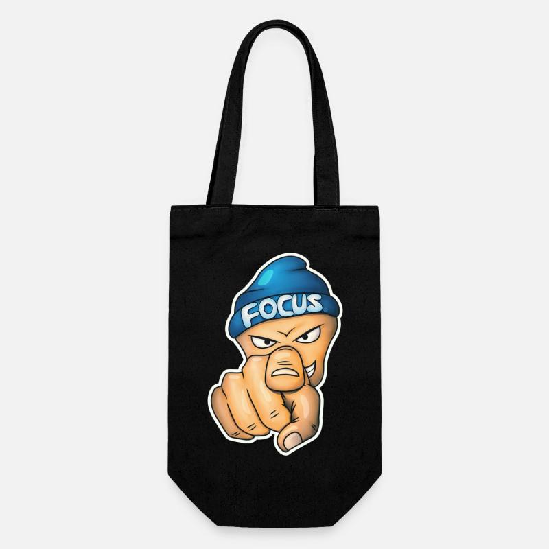 Montrez votre concentration - Sac à bouteille - noir