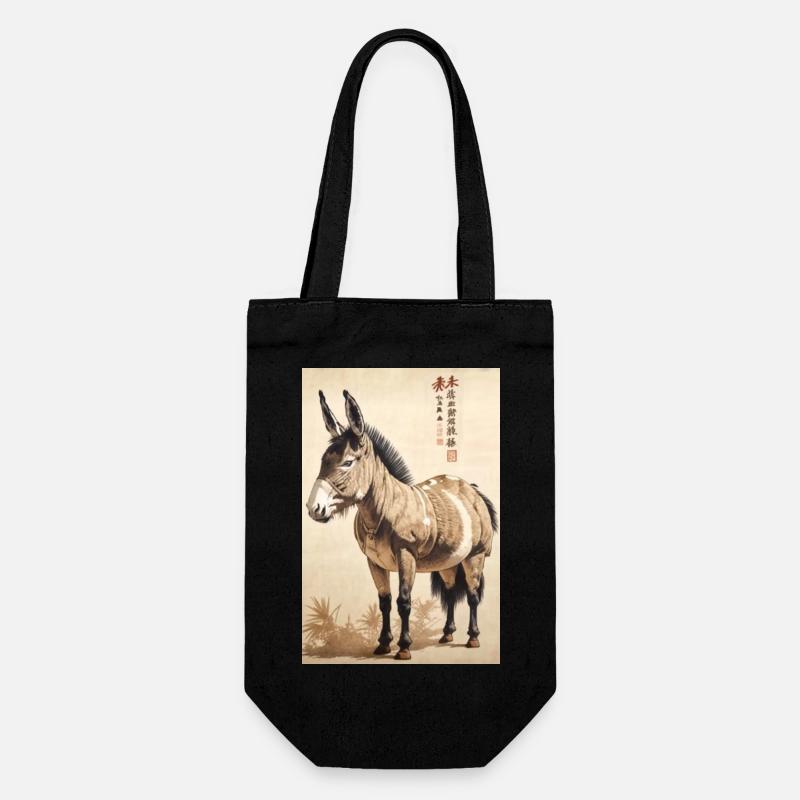 Ukiyo d’âne - Sac à bouteille - noir