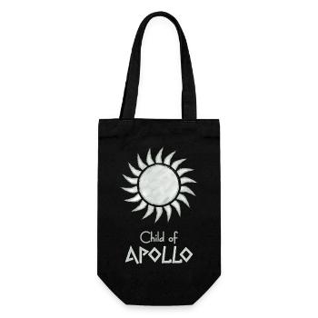Child of Apollo – Percy Jackson inspired design - Gift Bag for Bottles - black - Front
