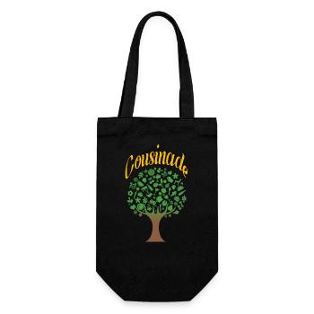 cousinade arbre nature a personnaliser - Sac à bouteille - noir - Devant