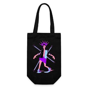 Miss Keupon - Gift Bag for Bottles - black - Front