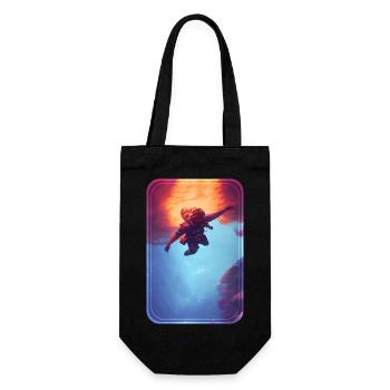 Essential Hardworking Police Officer Unterwater - Gift Bag for Bottles - black - Front