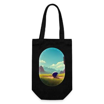 Un volley-ball cool et amusant dans les montagnes - Sac à bouteille - noir - Devant