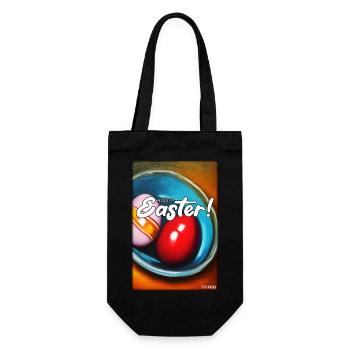 Happy Easter - Easter Egg Easter Easter Colorful Eggs - Gift Bag for Bottles - black - Front