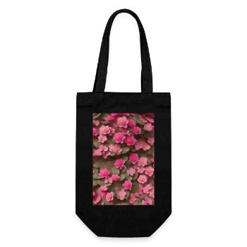 Art floral - Sac à bouteille - noir - Devant