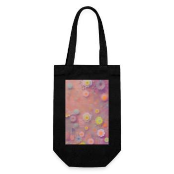 Art floral - Sac à bouteille - noir - Devant