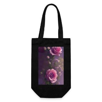 Art floral - Sac à bouteille - noir - Devant
