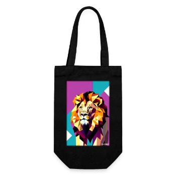Leo Polygon Arc-en-ciel coloré sauvage Faune sauvage - Sac à bouteille - noir - Devant