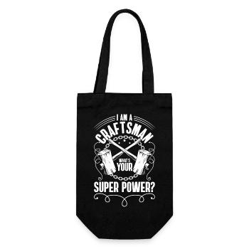 Craftsman Profession Bricklayer Screwdriver - Gift Bag for Bottles - black - Front