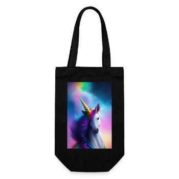 Unicorn - Gift Bag for Bottles - black - Front