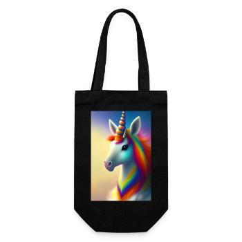 Unicorn - Gift Bag for Bottles - black - Front