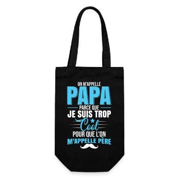 Père Humour Cadeau Papa - Sac à bouteille - noir - Devant