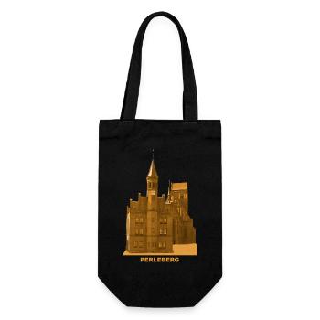 Perleberg Roland Town Hall Prignitz Brandenburg - Gift Bag for Bottles - black - Front