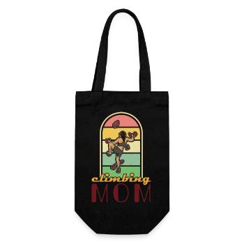Bouldering Climbing Sports Gym Wall - Gift Bag for Bottles - black - Front