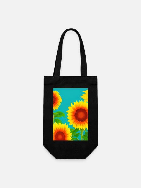 Tournesols - Sac à bouteille - noir