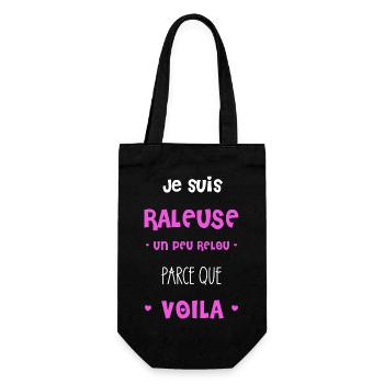 Je suis râleuse parce que voilà - Sac à bouteille - noir - Devant