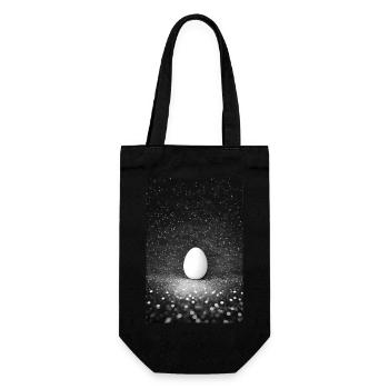 Kosmisches Ei - Geschenkbeutel für Flaschen - Schwarz - Vorne