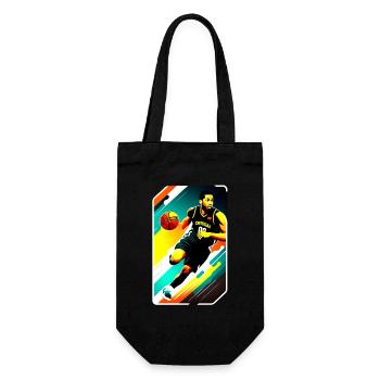 Basketballspieler - Geschenkbeutel für Flaschen - Schwarz - Vorne