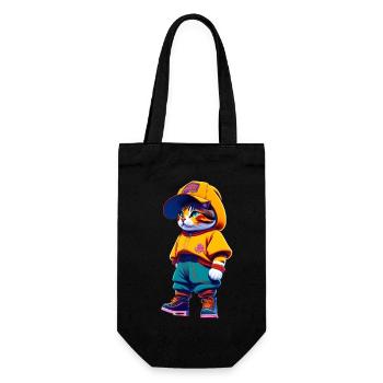 Cat lovers funny t-shirt - Sac à bouteille - noir - Devant