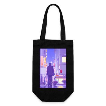 Tokyo Landscape - Gift Bag for Bottles - black - Front