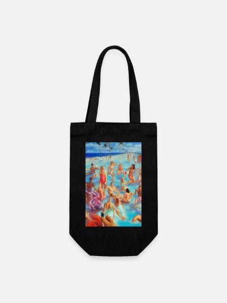 Plage de Floride - Sac à bouteille - noir