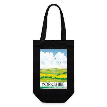 Yorkshire: Machen Sie eine Pause - Geschenkbeutel für Flaschen - Schwarz - Vorne