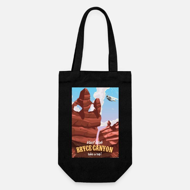 Bryce canyon Utah affiche de voyage - Sac à bouteille - noir