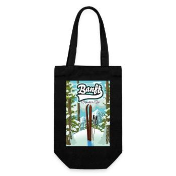 Affiche de voyage Banff Canada - Sac à bouteille - noir - Devant