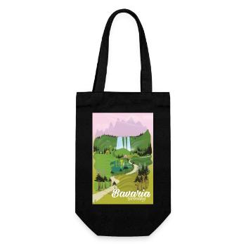 Braveria Germany travel poster - Gift Bag for Bottles - black - Front