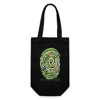 Empreinte digitale du jardin - Sac à bouteille - noir - Devant
