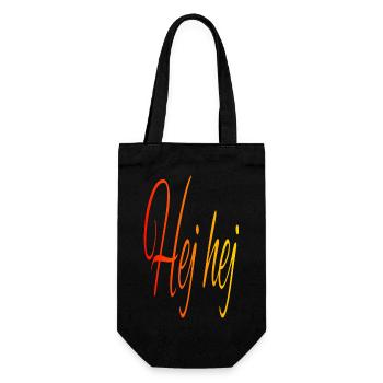 Hej hej - Say hello in Swedish - Sac à bouteille - noir - Devant