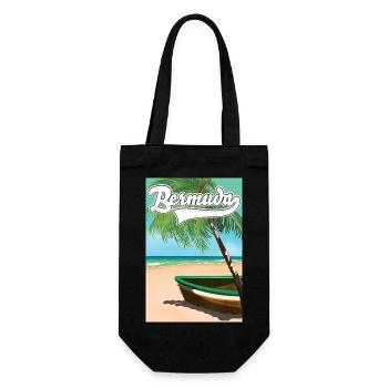 Bermuda Vacation poster - Gift Bag for Bottles - black - Front