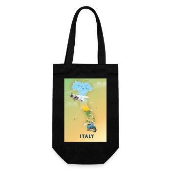 Carte de voyage Italie - Sac à bouteille - noir - Devant