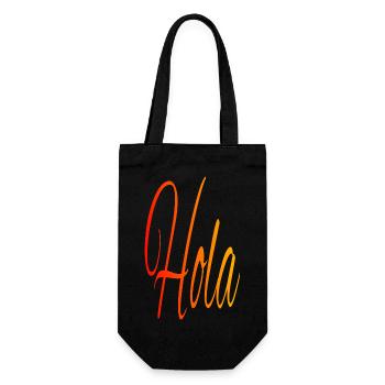 Hola, rouge - orange - jaune - Sac à bouteille - noir - Devant