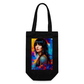 Colorful Beauty 6 - Gift Bag for Bottles - black - Front