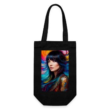 Colorful beauty 14 - Gift Bag for Bottles - black - Front