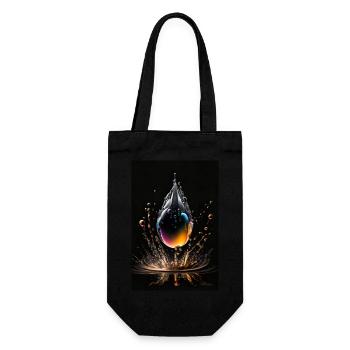 Drops of plasma 3 - Gift Bag for Bottles - black - Front