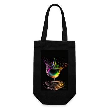 Drops neon 2 - Gift Bag for Bottles - black - Front