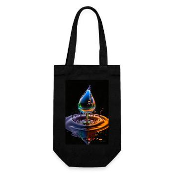Drops neon 4 - Gift Bag for Bottles - black - Front