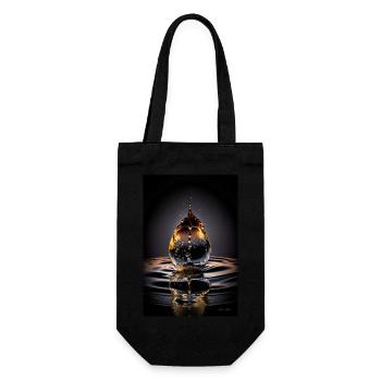 Gouttes magma 2 - Sac à bouteille - noir - Devant