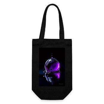 Gouttes violettes 7 - Sac à bouteille - noir - Devant