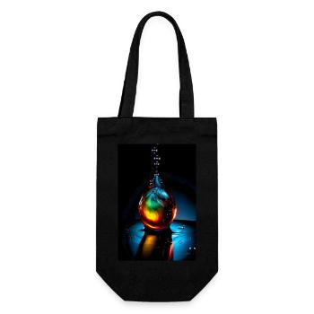 Drops plasma 6 - Gift Bag for Bottles - black - Front